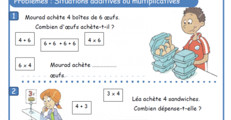 Problèmes : multiplication et addition réintérée