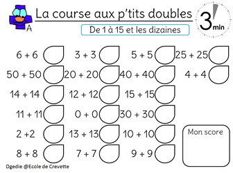 Jeux des doubles/moitiés... des triples et plus