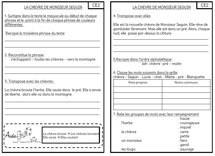 Faire De La Grammaire Au Ce1 Ce2 L Ecole De Crevette