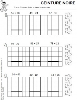 Nouvelles ceintures de calcul posé... pour le CP