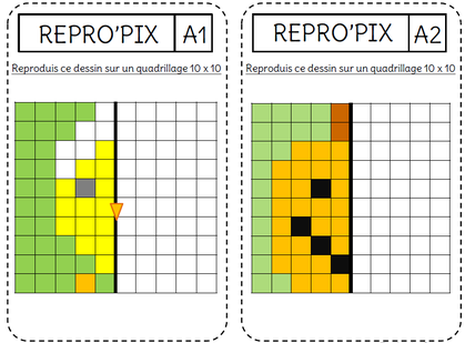 La symétrie par le Pixel'Art