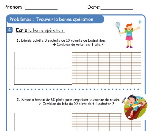 Trouver la bonne opération (2)