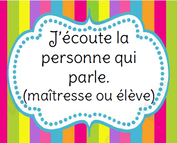 Règles de vie de la classe