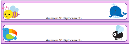 Déplacement dans le quadrillage