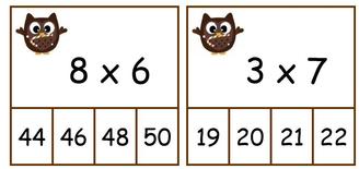 Jeu autour des tables de multiplications