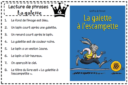 Atelier de lecture - La galette