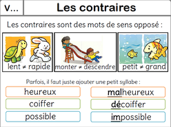 Mes leçons pour les Ce2 vocabulaire