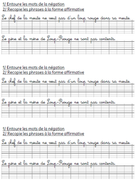 Faire de la grammaire au CE1