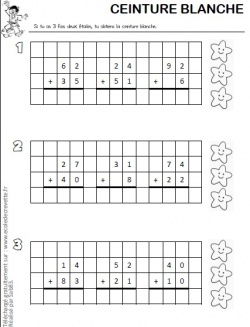 Nouvelles Ceintures De Calcul Pose Pour Le Cp L Ecole De Crevette