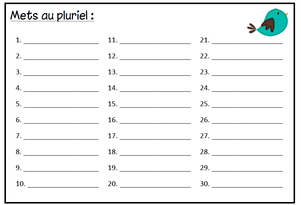 Singulier ou pluriel