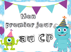 Pancarte "Mon 1er jour en CP"