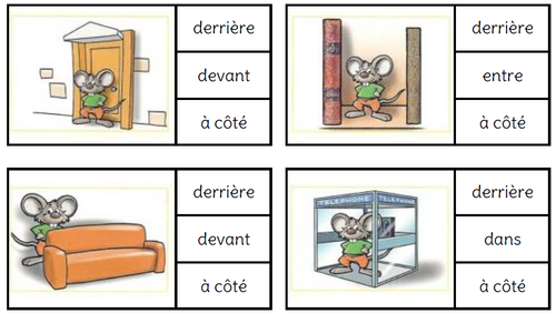 Vocabulaire du repérage spatial