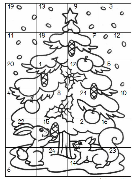 Calendrier De L Avent A Colorier L Ecole De Crevette