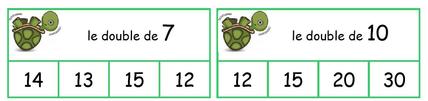 Jeu des doubles et des moitiés... des triples et plus