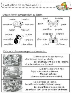 Evaluation diagnostique de début d'année