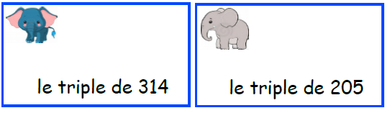 Jeux des doubles/moitiés... des triples et plus