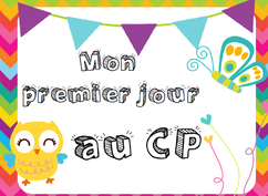 Pancarte "Mon 1er jour en CP"