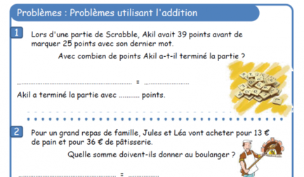 Problèmes additifs