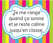 Règles de vie de la classe