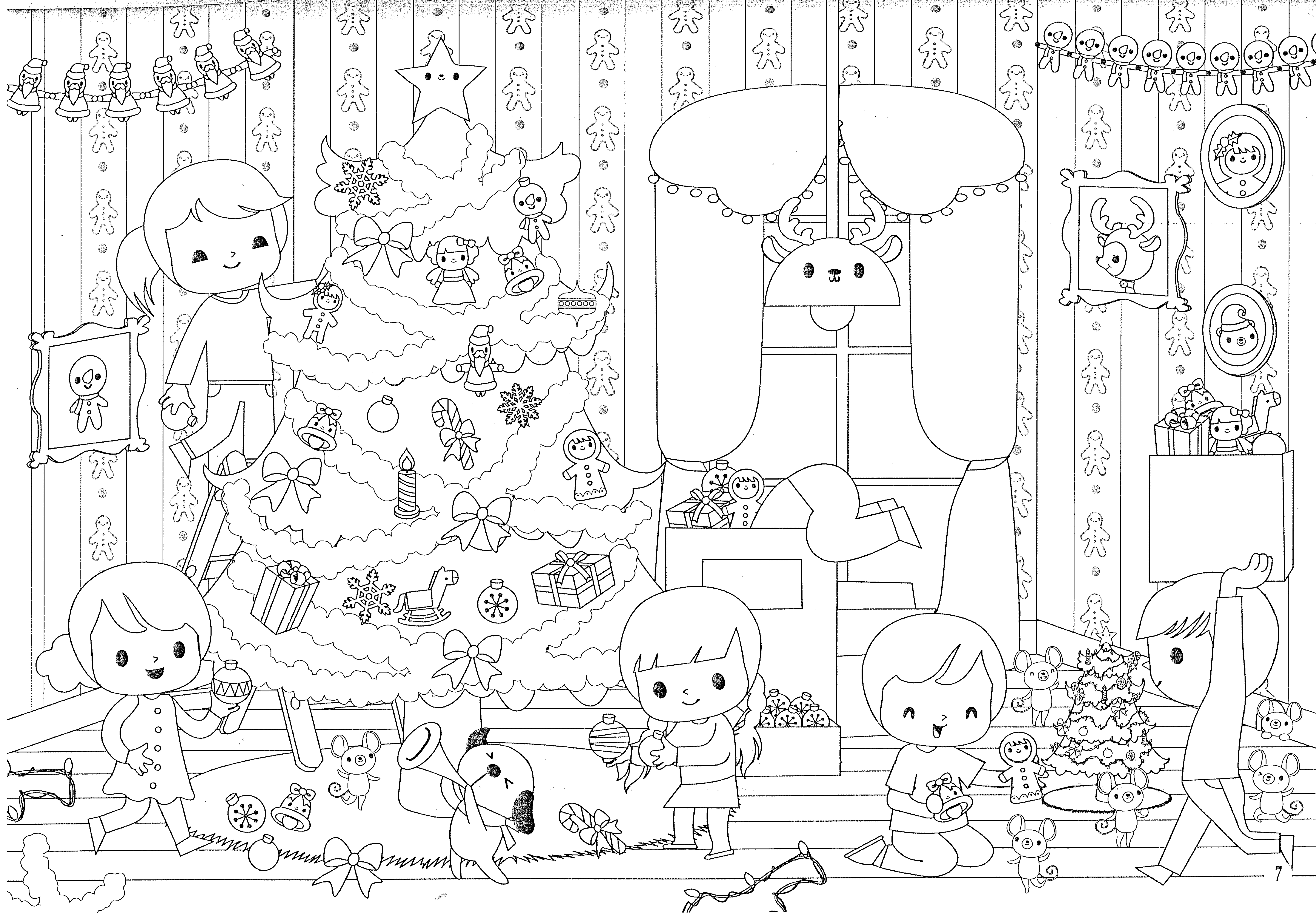 Des Coloriages De Noel L Ecole De Crevette