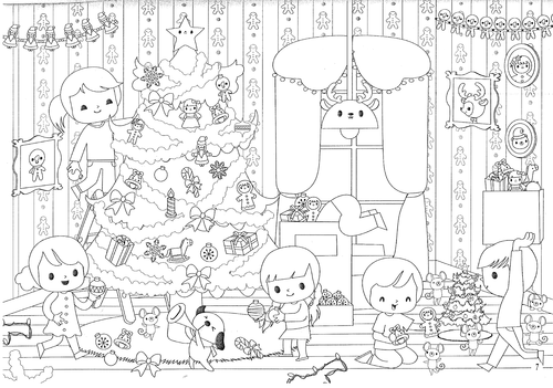 Des coloriages de Noël