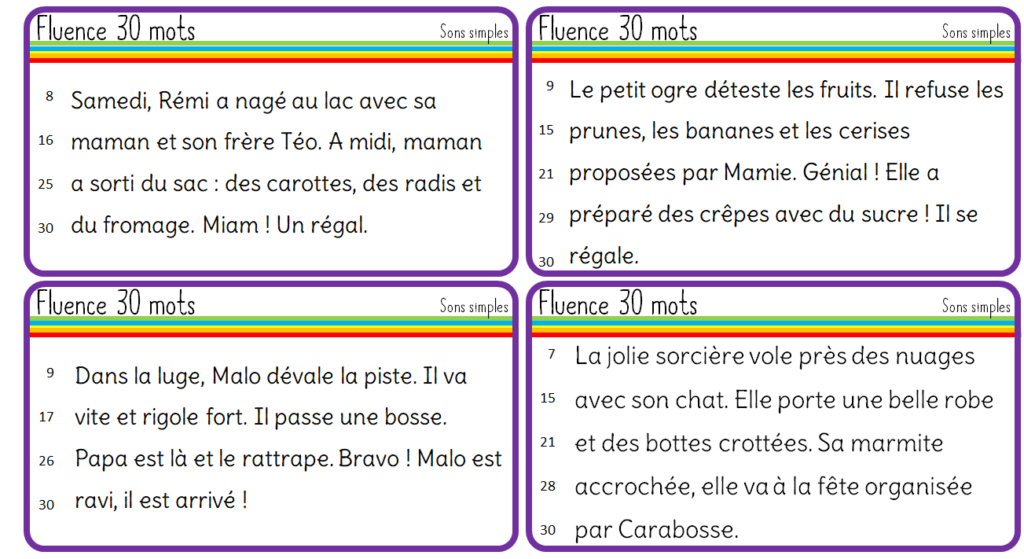 Mots pour écrire des phrases selon les sons vus PILOTIS CP 